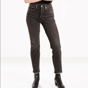 Levi’s Black Wash Wedgie High-Waisted Jeans